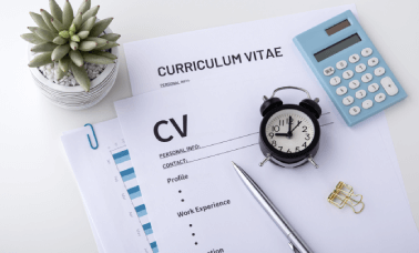 Woman holding a document, representing expert CV translation services for job seekers and international career opportunities.