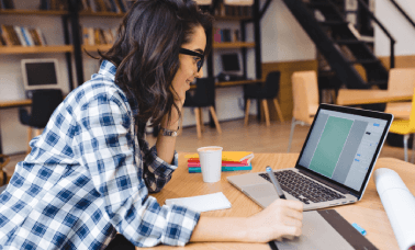 Translator reviewing academic content, ensuring high-quality and reliable academic translation for global accessibility.